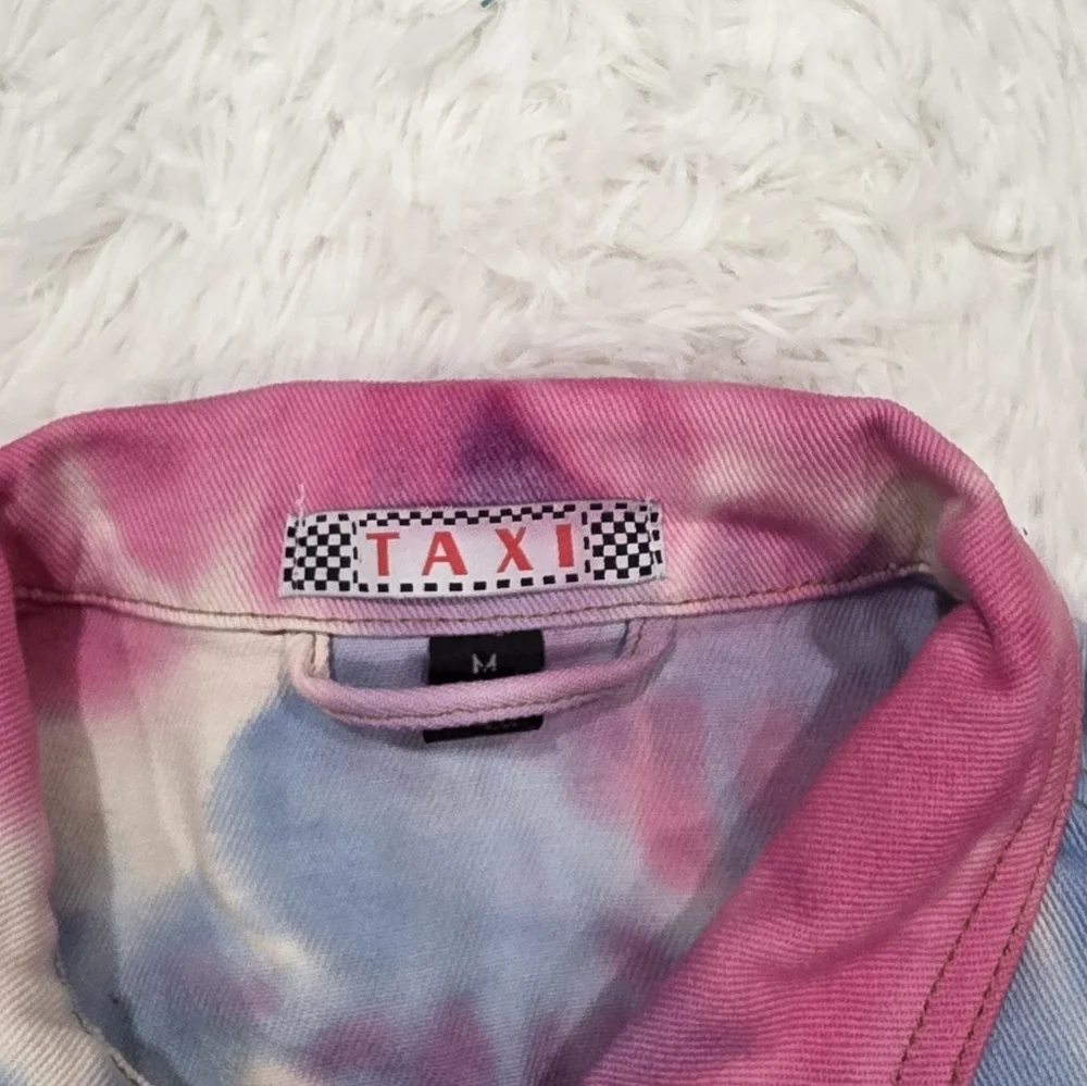 Taxi- Tie-Dye Jean Jacket. Size M. NWT